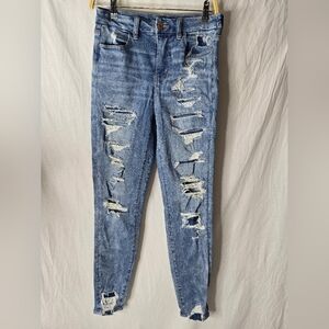 American Eagle Curvy Hi-rise jeggings size 6